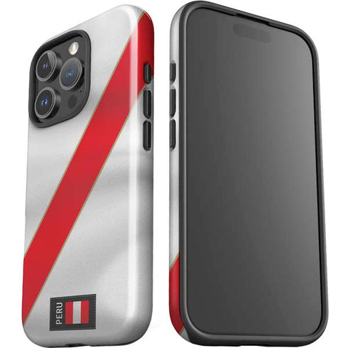Peru Soccer Flag iPhone 16 Pro Max Impact Case